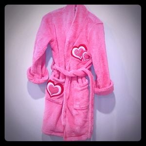 Pink bathrobe with hearts 💓 💓